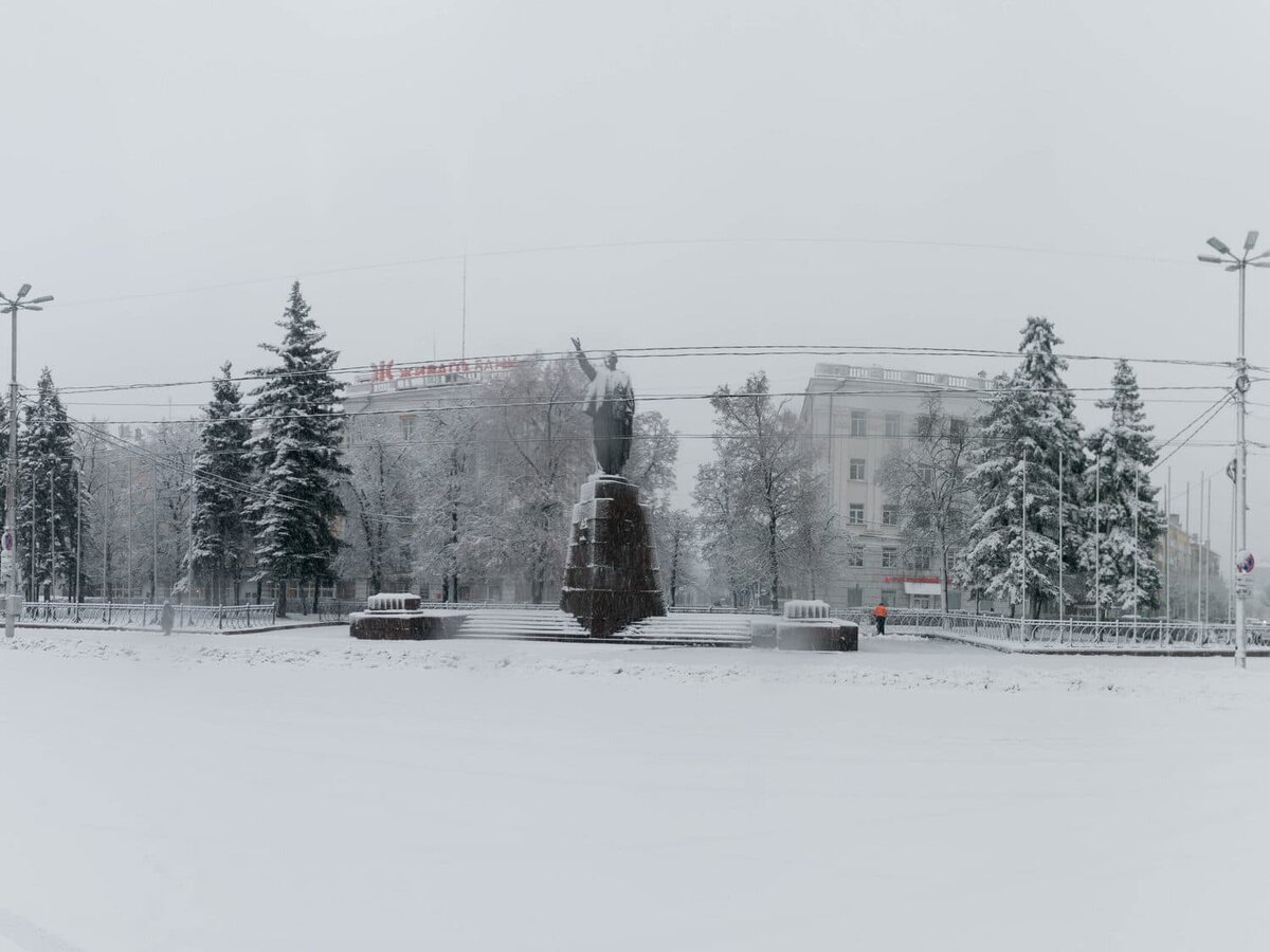    Снегопад в Рязани. Фото: 7info.ru