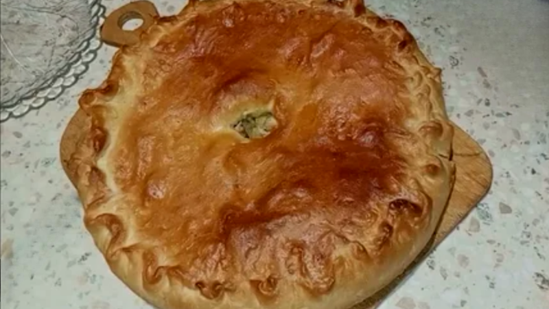 Классический курник с курицей и картошкой