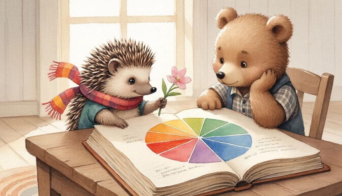 Цветовой круг помогает подобрать цветовые сочетания, это очень удобно.