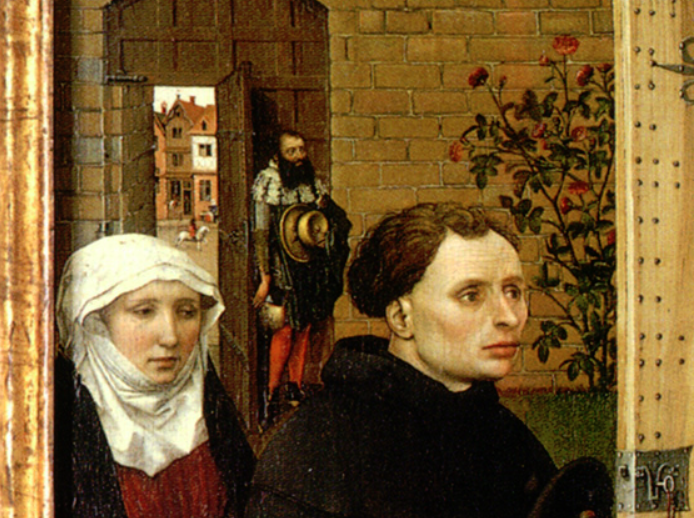 Фрагмент левой створки алтаря Мероде