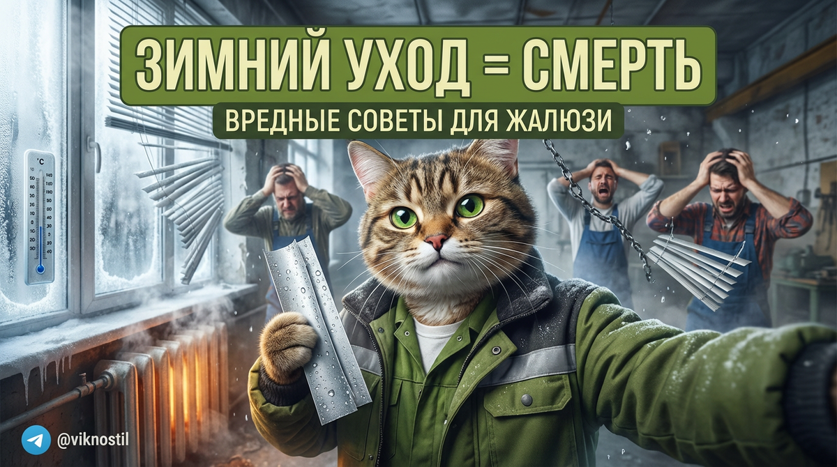 Зимний уход за жалюзи: инстукция по самоуничтожению