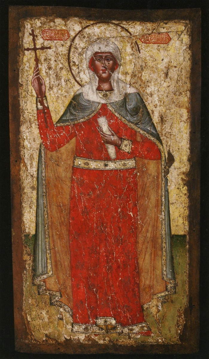 Равноапостольная Нина. Икона XVII в. Государственный музей искусств Грузии, Тбилиси