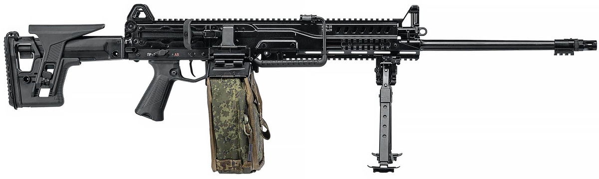 РПЛ-20 («ручной пулемёт ленточный») — 5,45-мм со стволом длиной 590 мм
