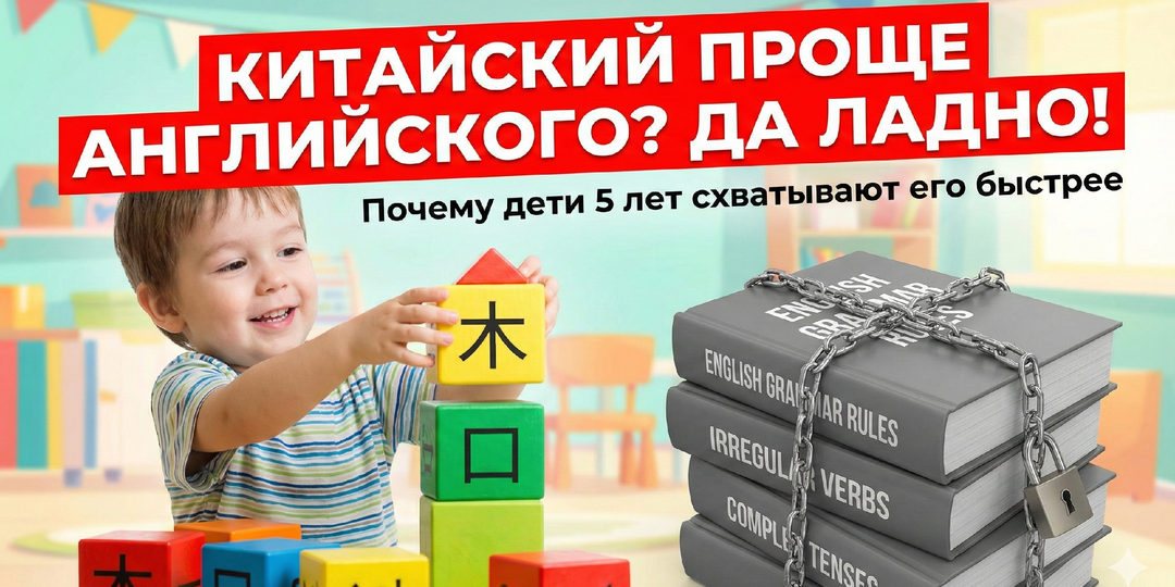 Забудьте про «сложный» китайский. Почему для 5-летнего ребенка он легче, чем английский (и полезнее, чем шахматы)