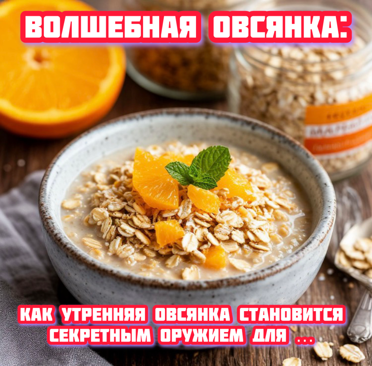 Как утренняя овсянка становится секретным оружием для ресурсного состояния. Всего лишь, одна привычка сушит тело, рисует пресс и экономит утреннее время.