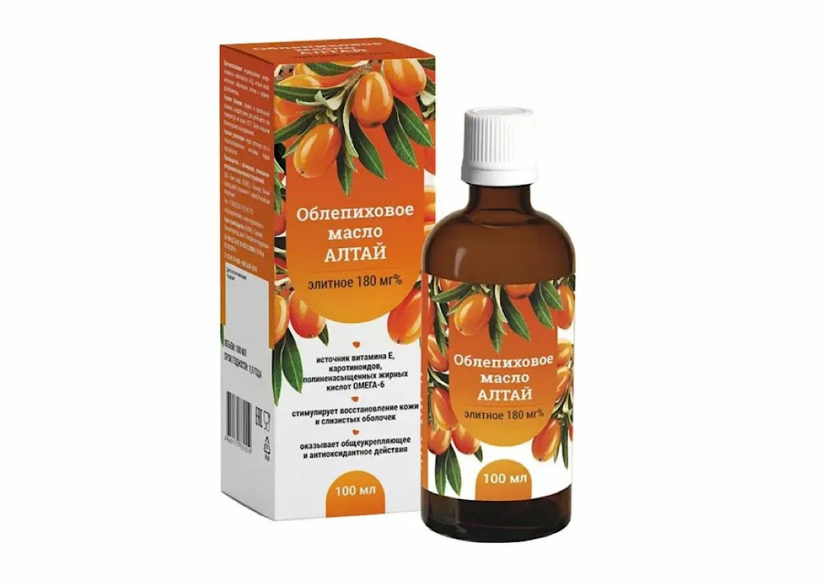 Фото: Облепиховое масло Алтай, масло uteka.ru