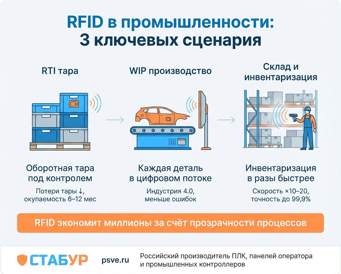 Применяемость радиочастотных меток