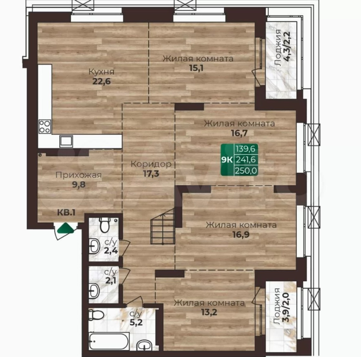 Планировка самой дорогой и высокой новостройки в Барнауле