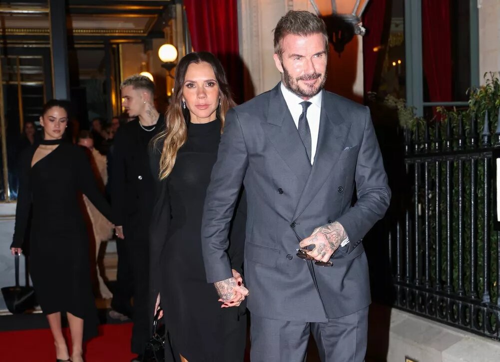    Дэвид и Виктория Бекхэм впервые появились на публике после заявлений старшего сына