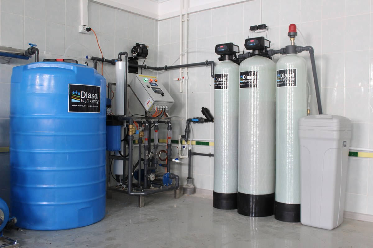 Пример оборудования для очистки воды на автомойке