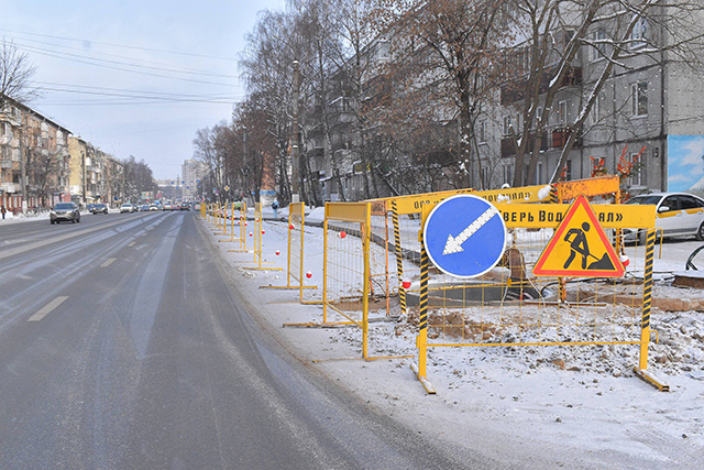 В Твери перекрыто движение по одной из полос на Волоколамском проспекте