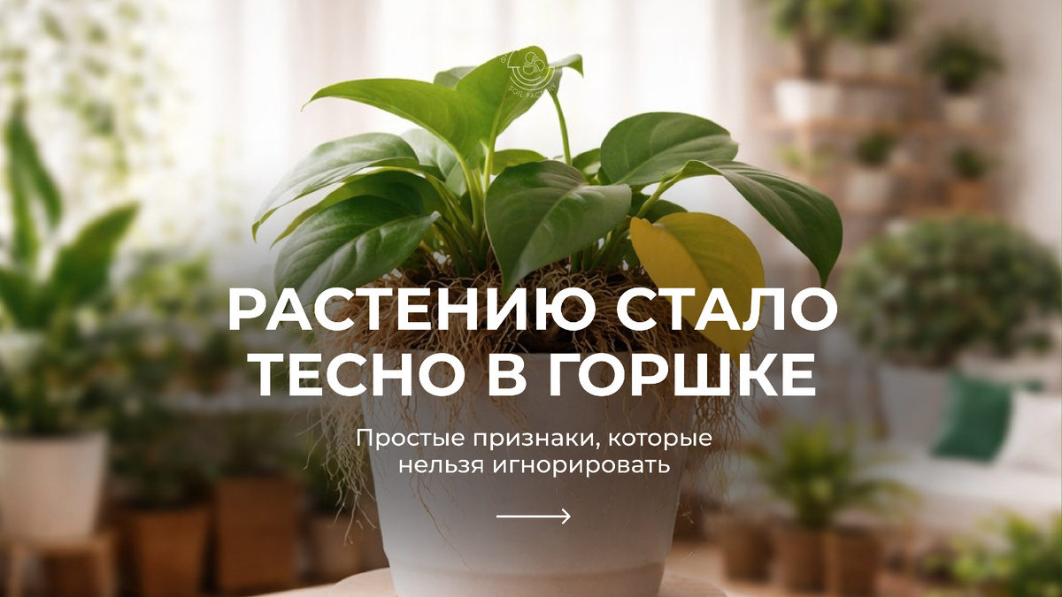 Растению тесно в горшке