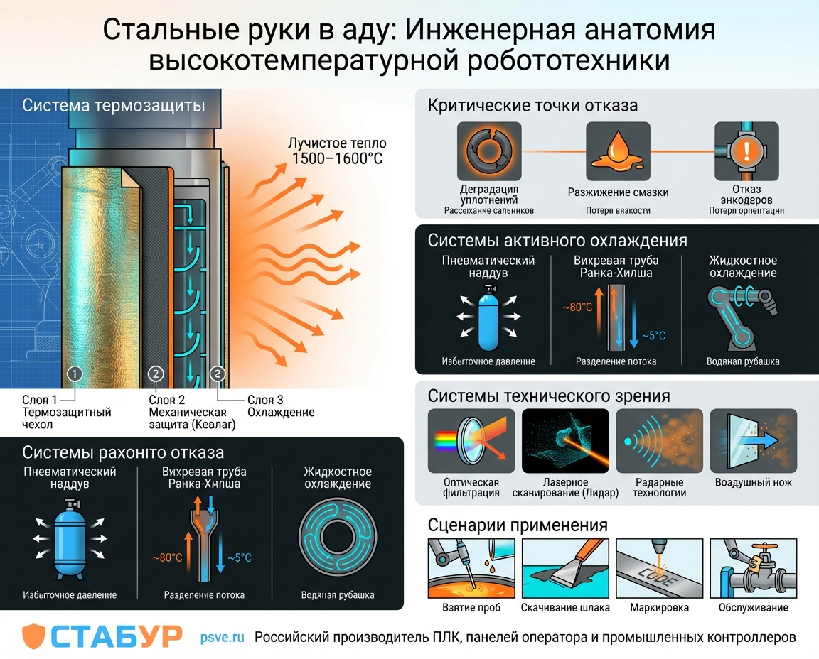 Роботизация горячих производств