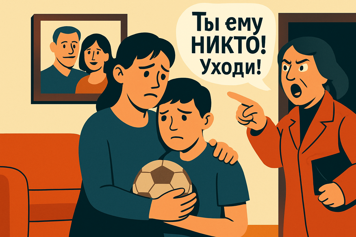 15 лет мой муж был Папой для моего сына. Месяц назад мужа не стало. Инфаркт. Завещания нет. И тут на пороге появляется она — сестра мужа. На похороны не приехала, зато за наследством — первая в очереди. Она смотрит на моего Сашу и цедит: "Ты здесь приживалка. Даже фамилия чужая. Квартира — моей семье, по праву крови!"