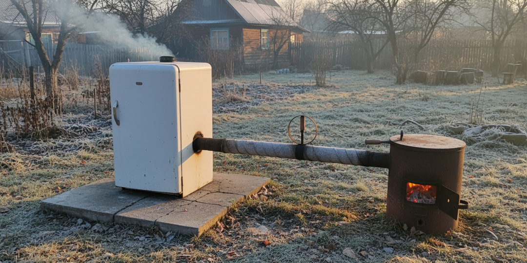 Коптильня из старого холодильника за 2 вечера — без фреона в лицо