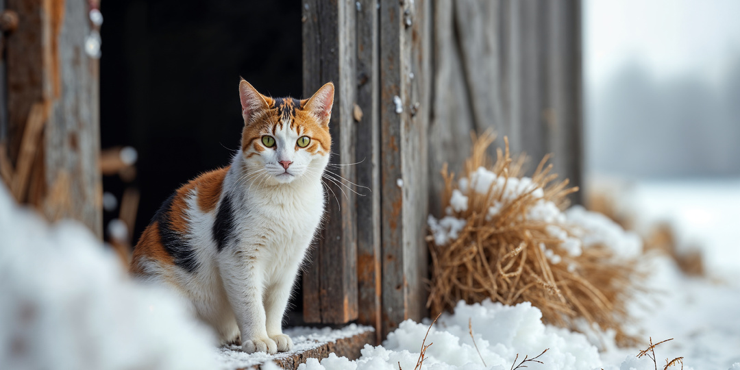 Мороз -20°C: почему у бездомной кошки есть всего пара часов на выживание?