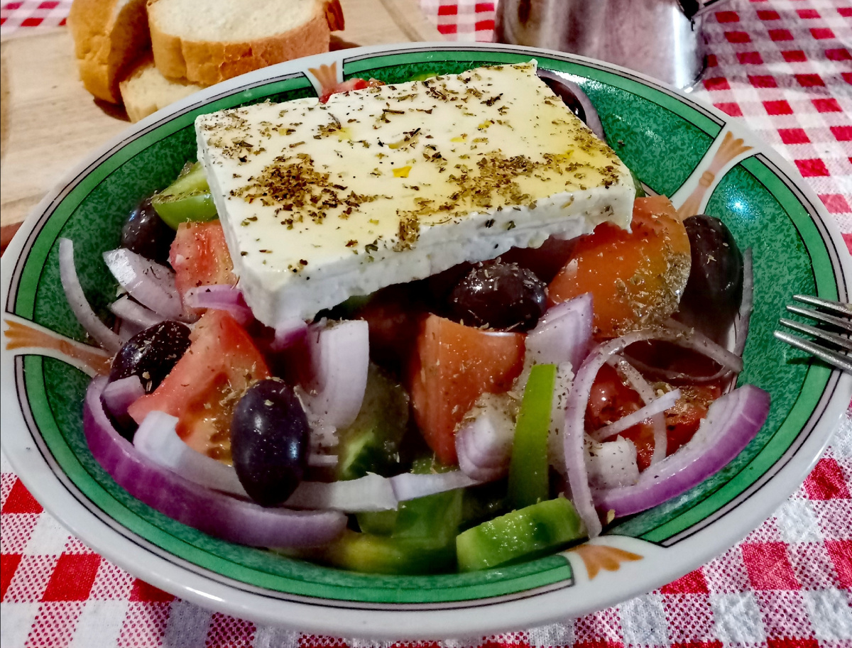 Мой греческий салат (все фото автора) 