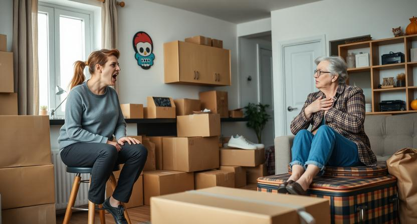 — Ты смеешь выставлять мою маму за дверь из-за какого-то кресла?! Она пожилой человек! У неё давление! Ты бессердечная, расчетливая эгоистка