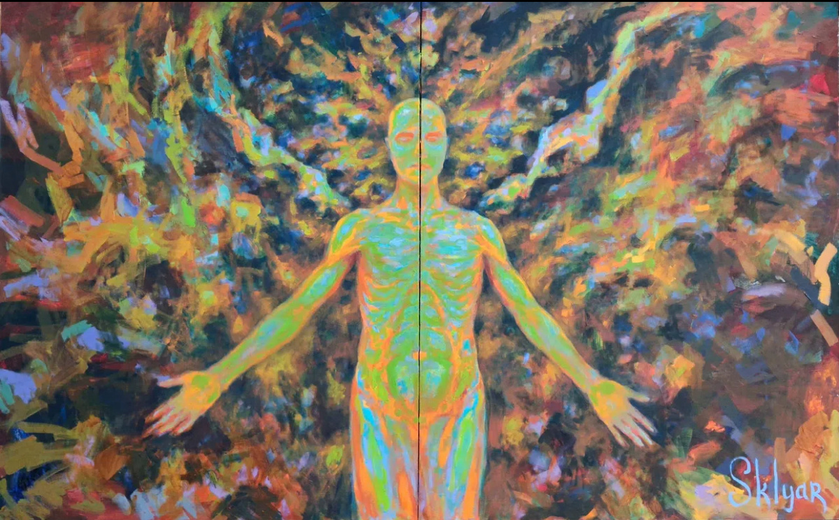 «Проводник», Сергей Скляров, холст, масло, 2026. 