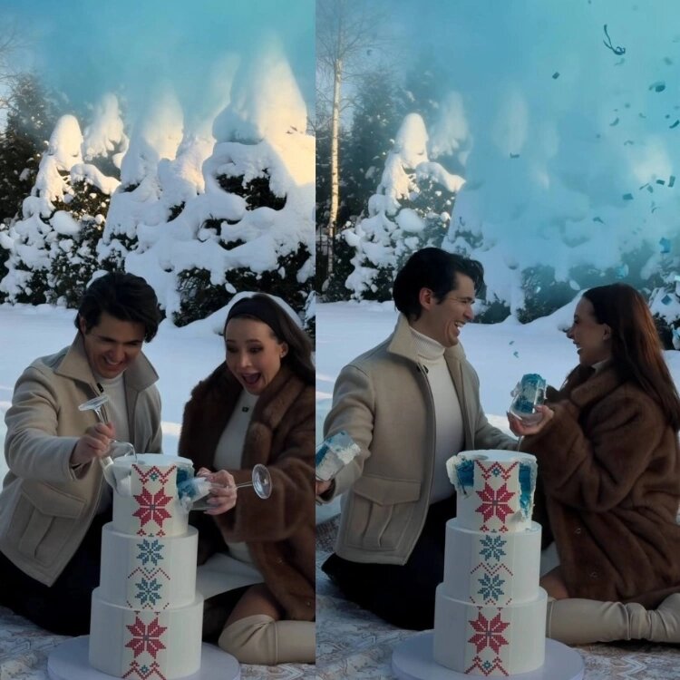 Блогер Лерчек с женихом Луисом узнали пол будущего ребенка. Источник: Instagram (запрещенная в России соцсеть; принадлежит компании Meta, признанной экстремистской организацией и запрещенной в РФ)📷
