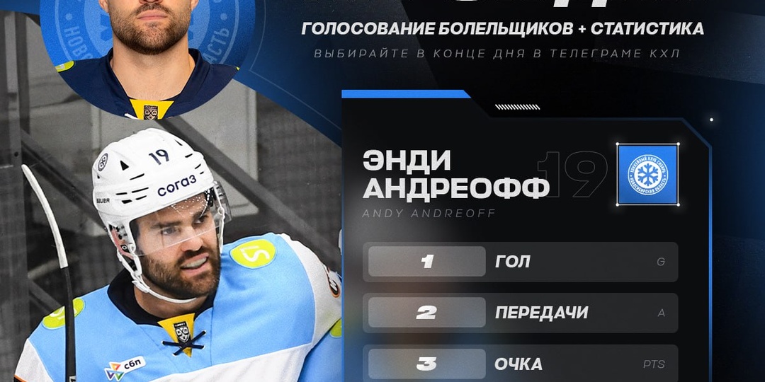❄️ Энди Андреофф точно вернулся: канадец во второй раз за три сезона провел трехочковую игру