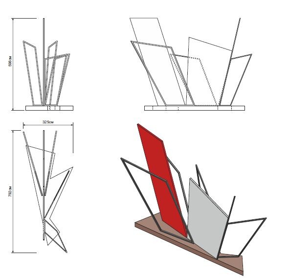 Проект арт-объекта "Разлом"