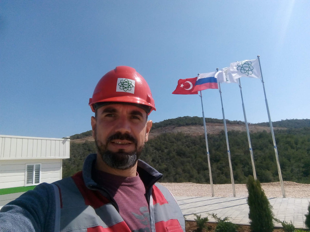 На строительной площадке АЭС 