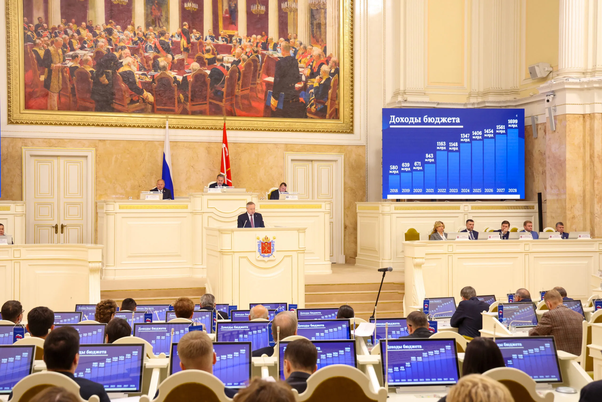 Источник: https://tvspb.ru/news/2025/10/29/aleksandr-beglov-predstavil-deputatam-zaksa-proekt-byudzheta-peterburga-na-2026-2028-gody