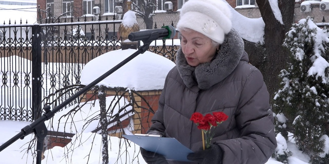 На территории Троицкого храма в Пушкино прошёл памятный митинг в честь 82-ой годовщины полного освобождения Ленинграда от фашистской
