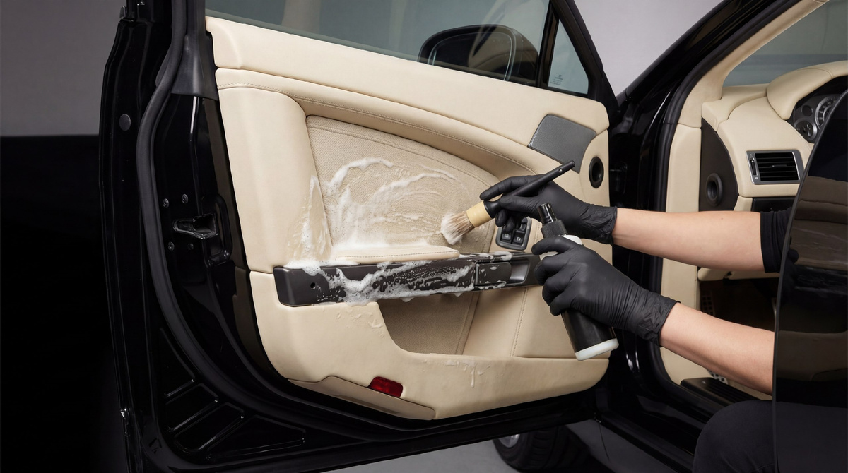 В Bridgeautо Team применяют комбинированные методы химчистки под конкретные задачи