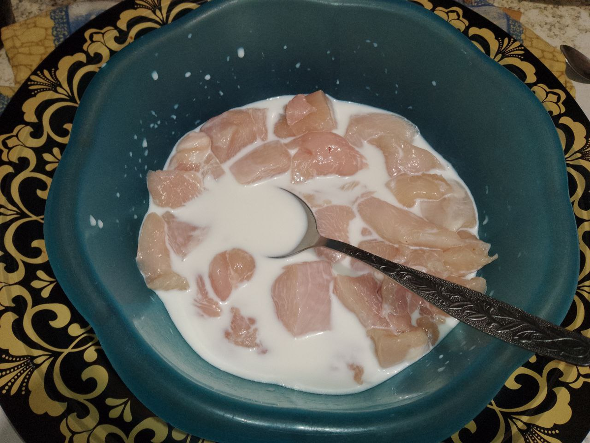 маринование курицы в молоке