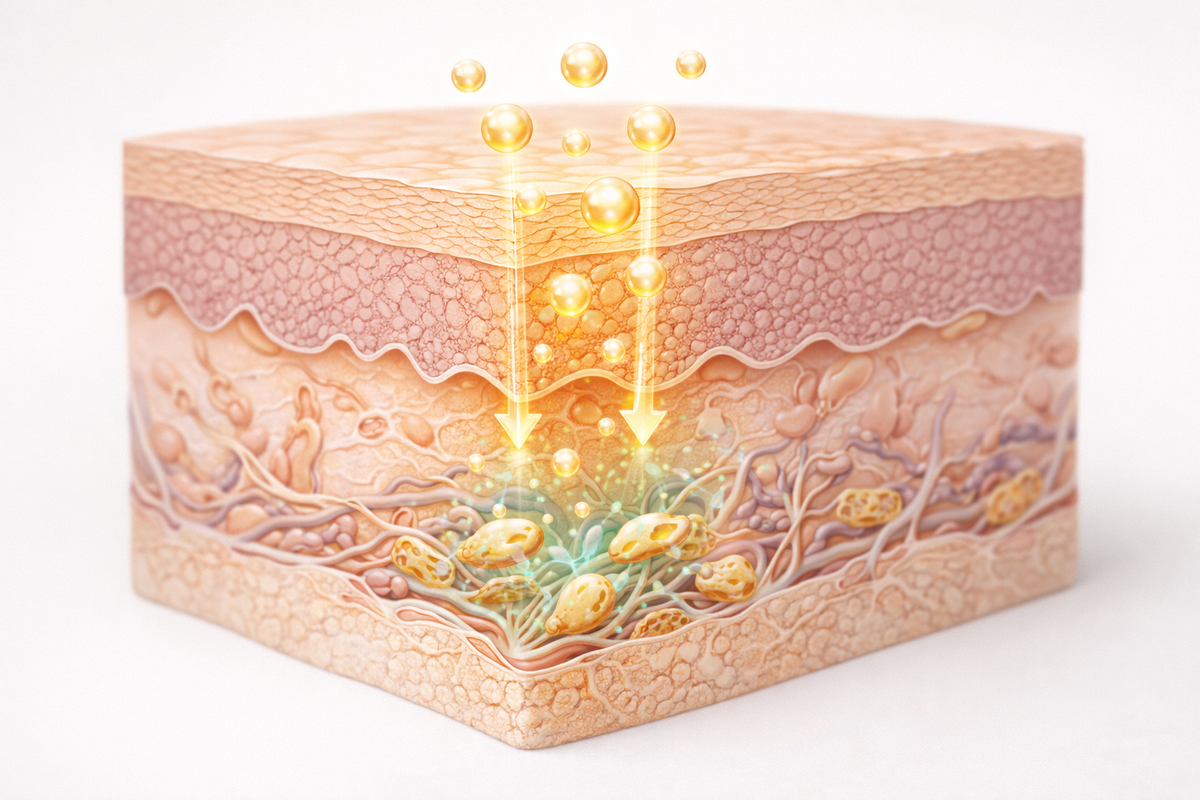 Проникновение ретиноевой кислоты и воздействие на глубокие слои кожи