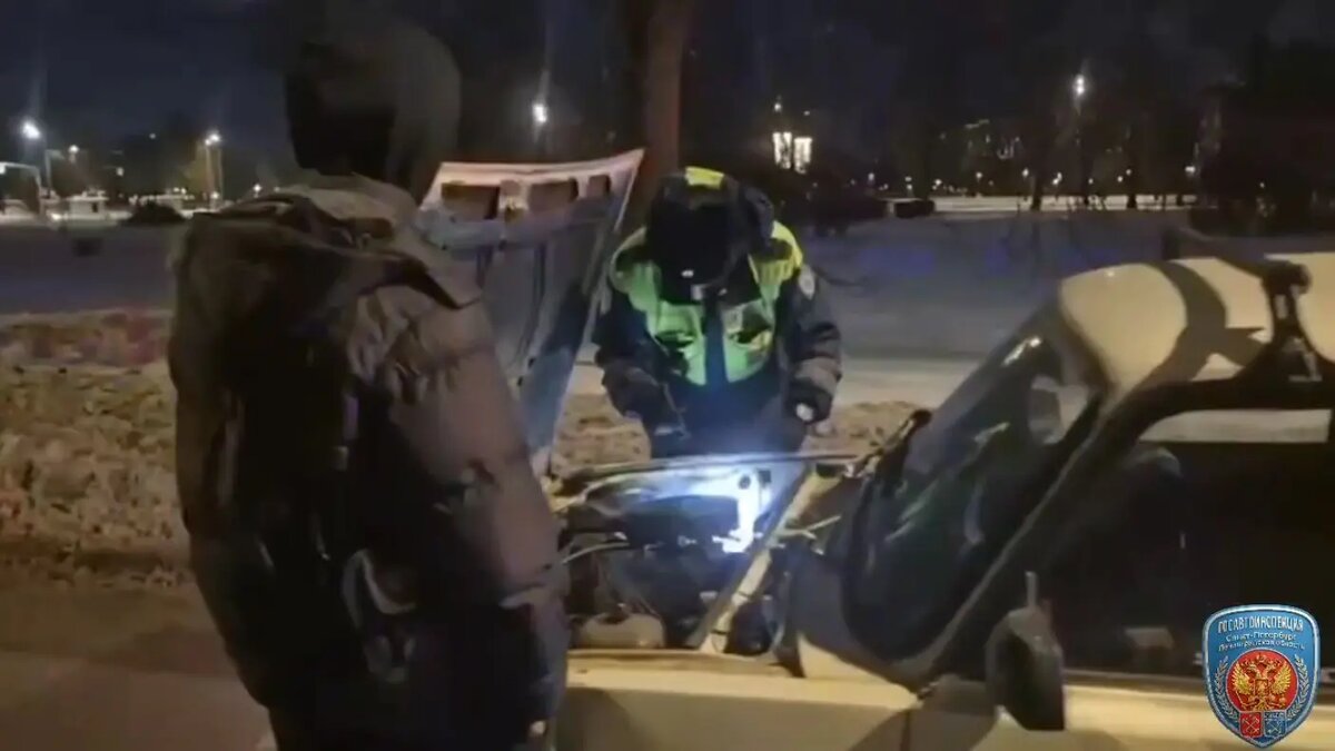    Фото: кадр видео ГАИ по Петербургу и Ленобласти