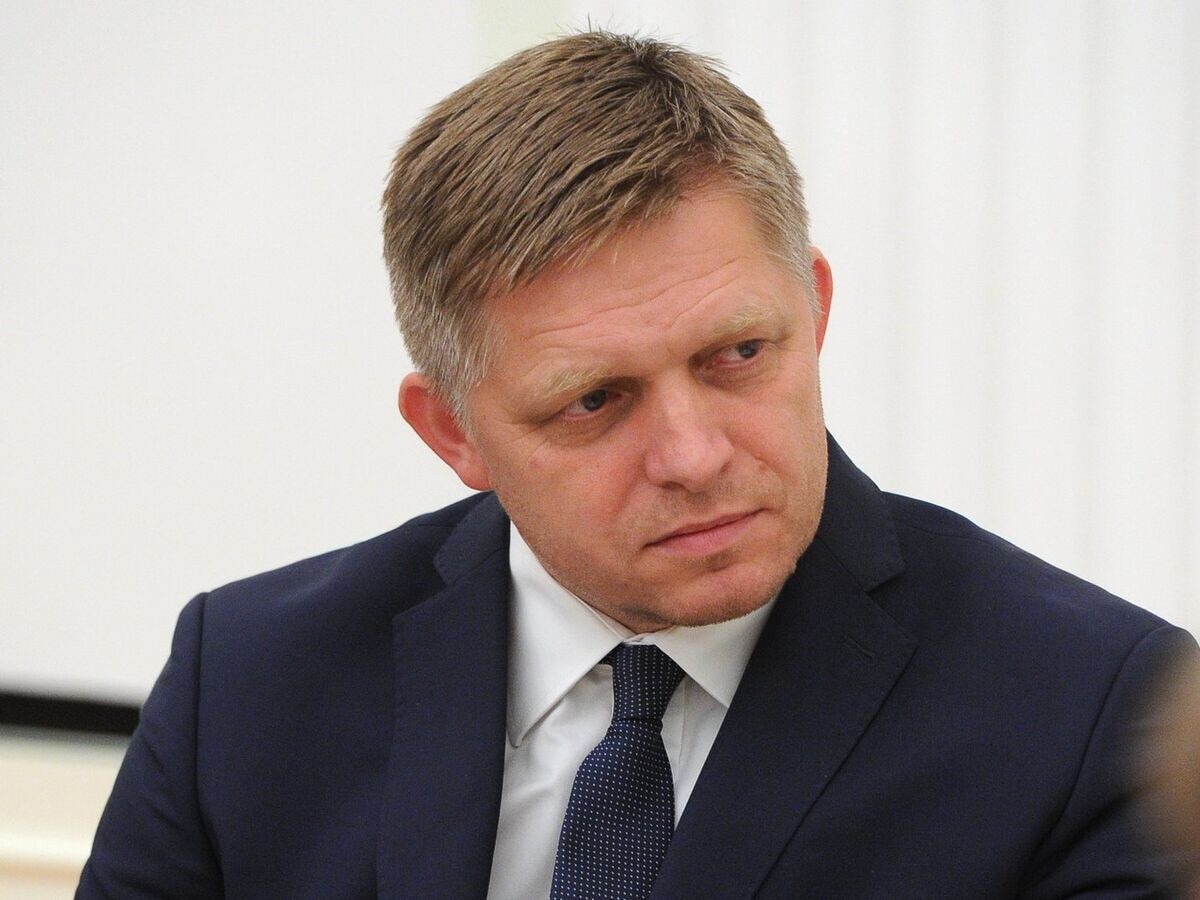    Премьер-министр Словакии Роберт Фицо во время встречи с президентом России Владимиром Путиным в Кремле. 25 августа 2016 | © РИА Новости / Михаил Климентьев