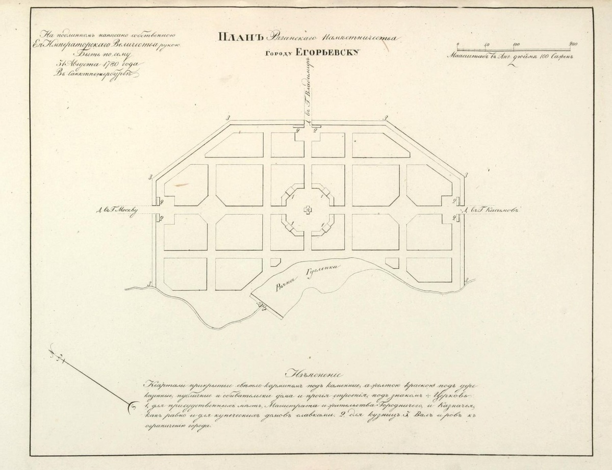 Листайте галерею: план города XVIII века и современность. Фото ЕИХМ и автора
