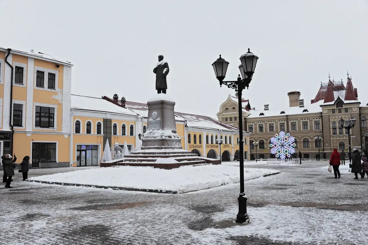  Красная площадь города Рыбинска   © РИА Новости. Алексей Лебедев