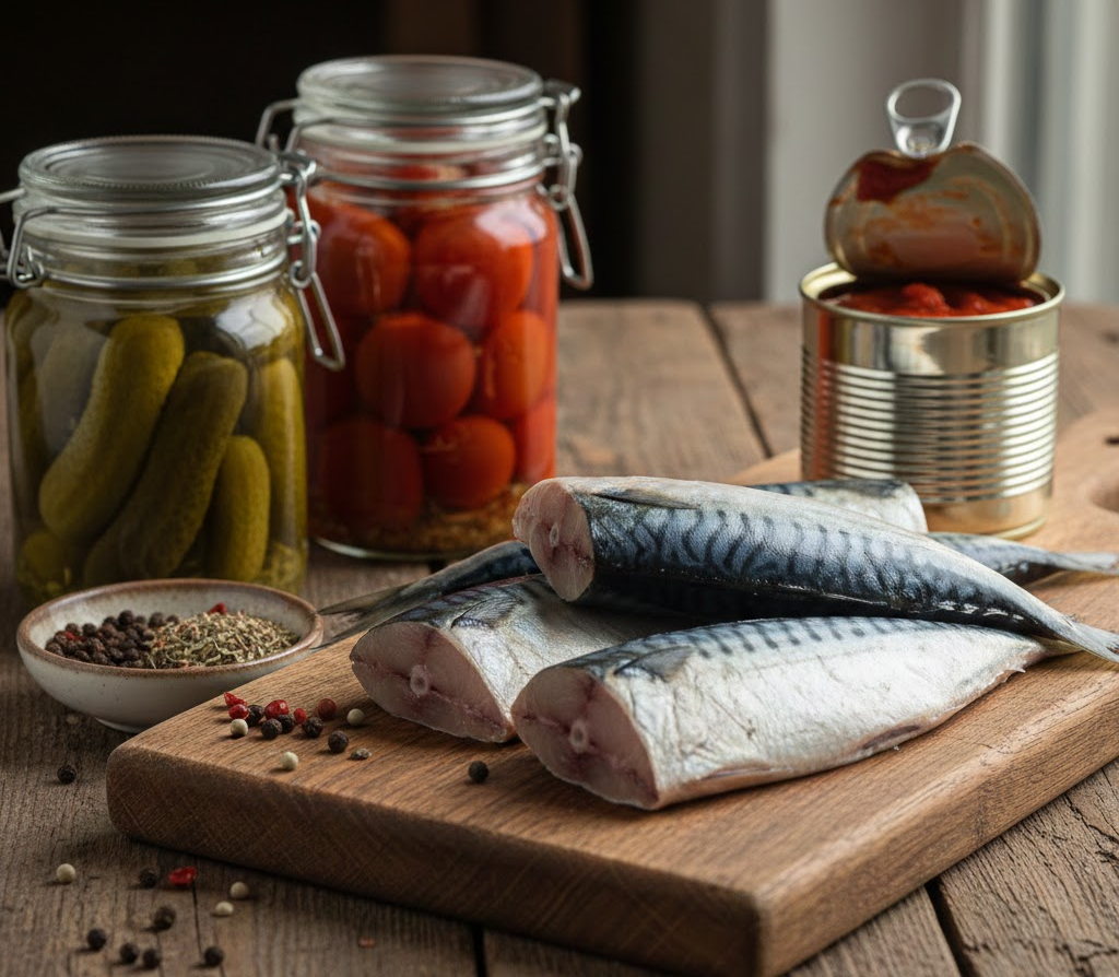 Ставрида — идеальная основа для домашних консервов: жирная, ароматная, с богатым вкусом.