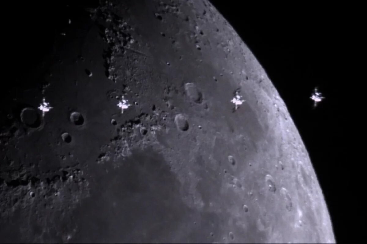    В Астраханской области запечатлели МКС во время пролета над Ахтубинском