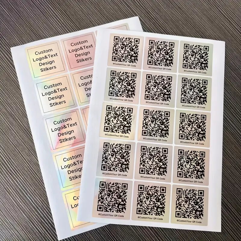 наклейки с QR кодом