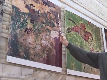     В минусинском музее работает выставка копий древних фресок