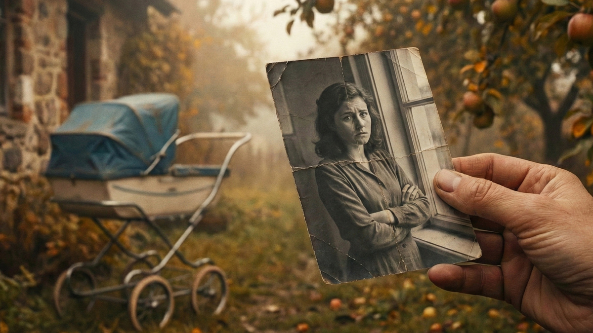 На фотографии – молодая женщина. Двадцать один год, если верить бабушке. Тёмные волосы. Тревожный взгляд. Она стоит у окна, руки сложены на груди.