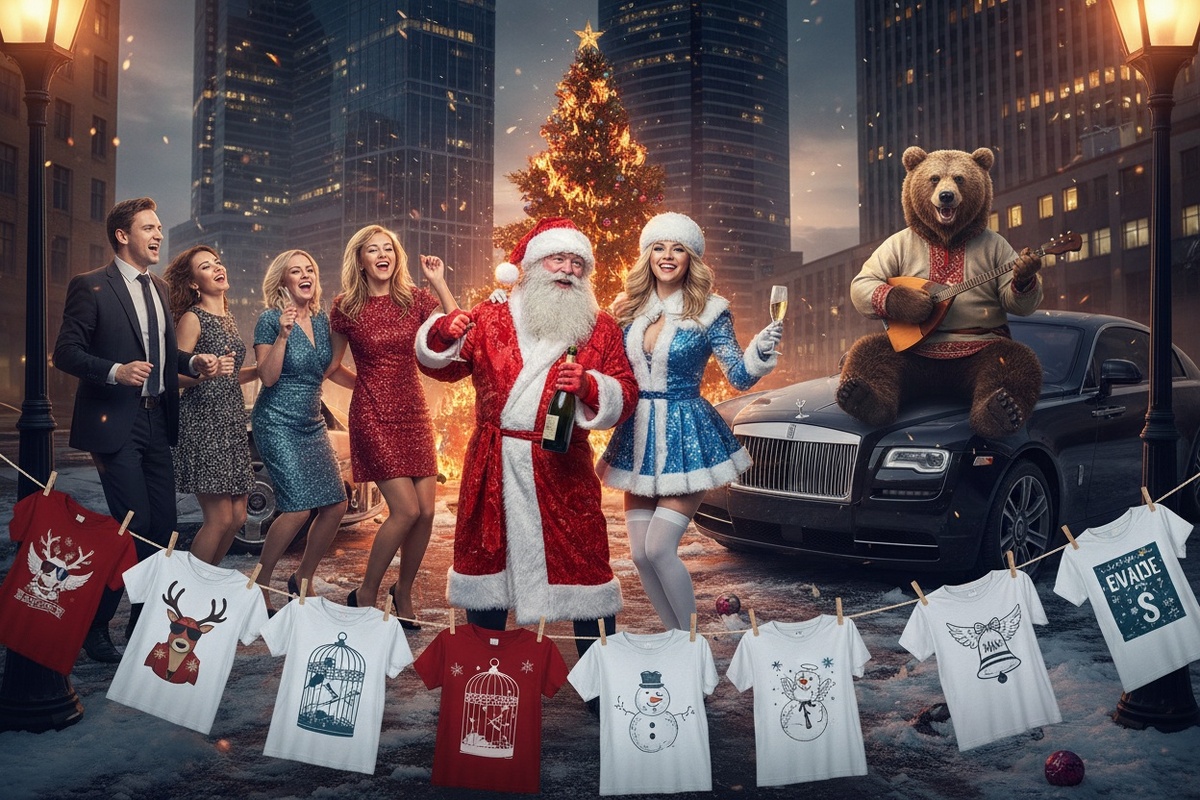    новогодние принты