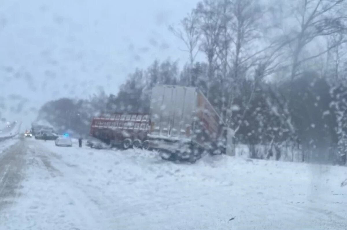    В Гороховце на трассе М-7 встало движение из-за ДТП с 13 фурами