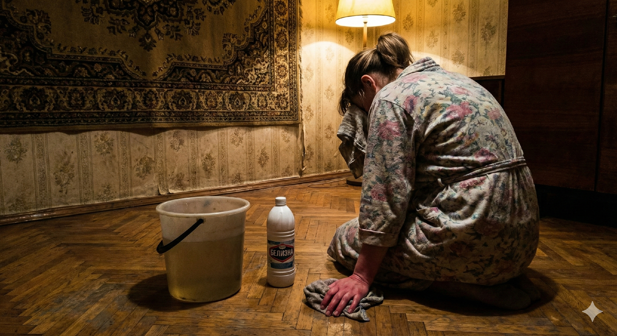 паркет, к сожалению надо убирать