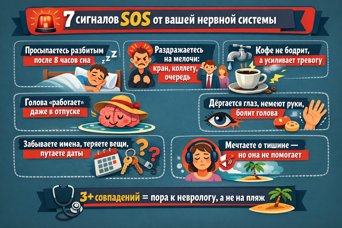 7 сигналов SOS от вашей нервной системы