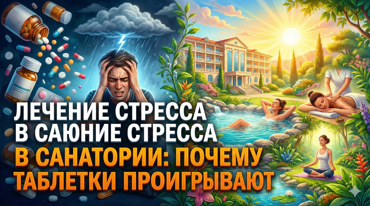 Лечение стресса в санатории: почему таблетки проигрывают
