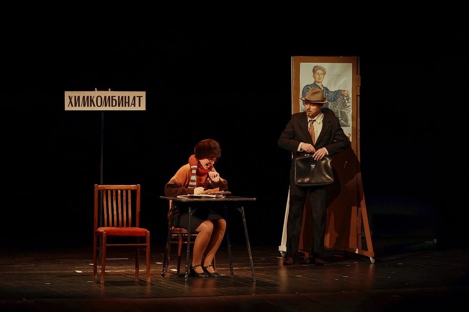    Первым сыгран спектакль «Бурные дни Гарунского». Фото: Рязанский театр драмы (https://vk.com/rzn_dram)