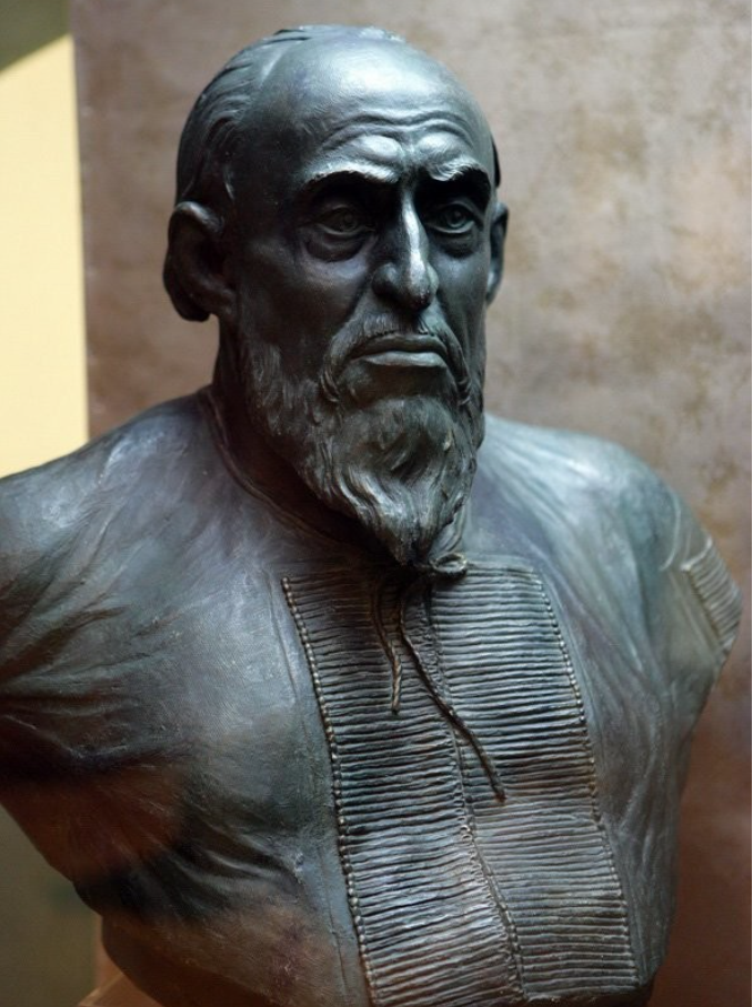 Скульптурный портрет Ивана IV Васильевича "Грозного" (1530-1584). Реконструкция Михаила Герасимова. Источник - https://travelask.ru/blog/posts/20576-kak-na-samom-dele-vyglyadel-tsar-ivan-groznyy?utm_source=yandex.ru&utm_medium=organic&utm_campaign=yandex.ru&utm_referrer=yandex.ru