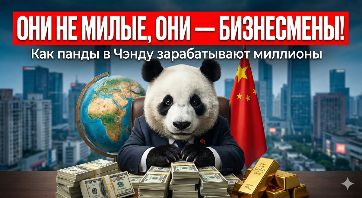 черно-белые медведи — не просто символ милоты, а жесткие бизнесмены и дипломаты.
