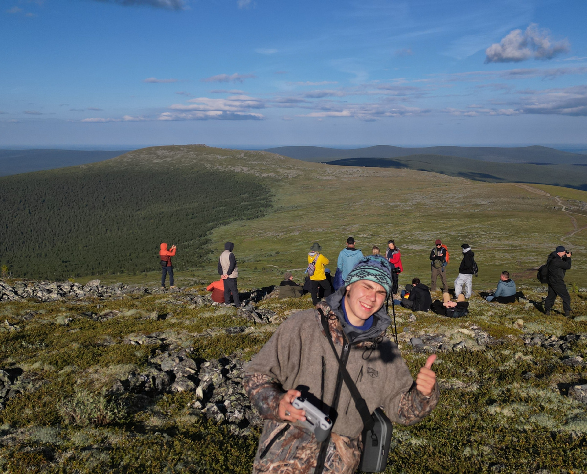 Автор статьи на перевале Дятлова